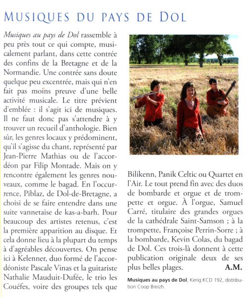 Ar men, Musique au pays de Dol, septembre 2008